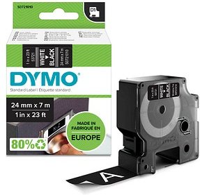 Thumbnail - DYMO Schriftband D1 53721 S0721010, 24 mm weiß auf schwarz, 1 St.