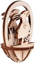 Rayher Bastelholz beige Steckteile Ostern Ø 6,0 cm, 4 St.