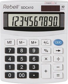 Thumbnail - Rebell SDC410 Tischrechner weiß/schwarz