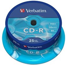 25 verbatim CD-R 700 MB