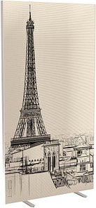 PAPERFLOW Trennwand easyScreen Business, 62119 bunt 94,0 x 173,4 cm, 1 St.