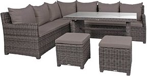 Thumbnail - Garden Pleasure Loungegruppe Oviedo grau Kunststoff, Metall, 6-teilig