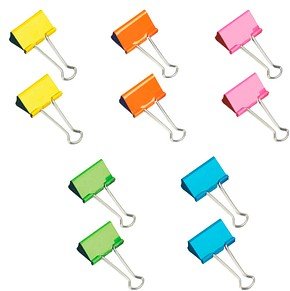 RAPESCO® Foldbackklammern farbsortiert 41,0 mm, 10 St.