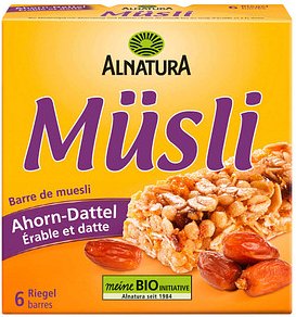 ALNATURA Bio Müsliriegel Ahorn-Dattel 6 Riegel