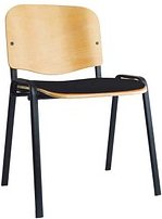 Thumbnail - LÜLLMANN Stapelstuhl 225450 buche, schwarz Holz, 1 St.