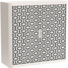PAPERFLOW easyOffice Vintage Rollladenschrank 60900 2 Fachböden 110,0 x 41,5 x 104,0 cm