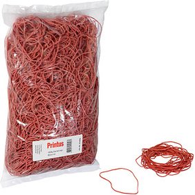 Printus Gummiringe rot, Ø 8,5 cm, 1000,0 g
