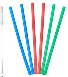 6 LURCH Strohhalme farbsortiert