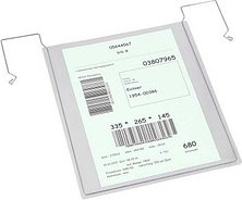 EICHNER Sichttaschen mit Drahtbügel DIN A4 transparent glatt, 50 St.