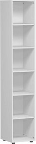geramöbel Aktenregal lichtgrau 40,0 x 40,0 x 216,0 cm, 1 St.