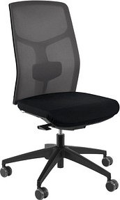 ORIGINAL STEIFENSAND Bürostuhl Eserio Netz Stoff grau, Gestell schwarz