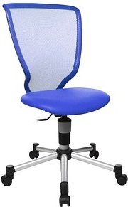 Topstar Kinderdrehstuhl Titan Junior, 71487 S18 Stoff blau, Gestell silber