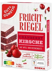 GUT&GÜNSTIG Fruchtriegel 5 Riegel