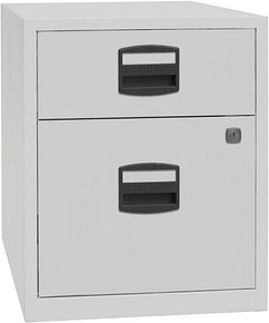 BISLEY Home Rollcontainer lichtgrau 2 Auszüge 41,3 x 40,0 x 52,8 cm