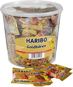 HARIBO Goldbären Minibeutel Fruchtgummi 100 St.