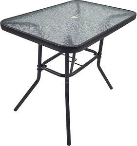 Thumbnail - VCM my garden Gartentisch anthrazit rechteckig 80,0 x 55,0 x 70,0 cm