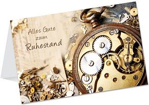 LUMA Ruhestand Karte Uhr DIN B6