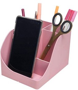 Thumbnail - Exacompta Stiftehalter Pen Wave bonbonrosa Polystyrol 5 Fächer 11,0 x 12,0 x 16,0 cm