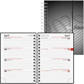 rido idé Taschenkalender mit Spirale 2026 anthrazit