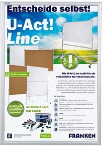 FRANKEN  Klapprahmen Security silber 62,5 x 87,2 cm