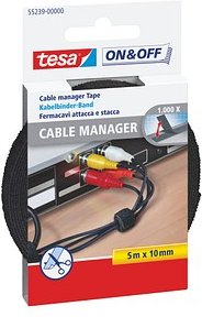 tesa Klettband schwarz, 1 St.