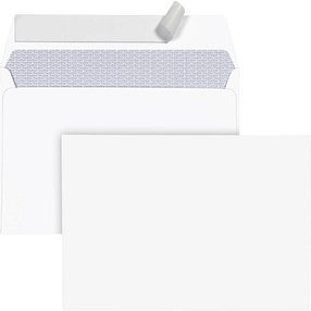 BONG Briefumschläge TopSTAR DIN C6 ohne Fenster hochweiß haftklebend 25 St.