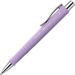 FABER-CASTELL Kugelschreiber POLY BALL Colous XB sweet lilac, Schreibfarbe: blau, 1 St.