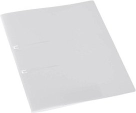EICHNER Schlaufenhefter Kunststoff weiß DIN A4, 10 St.