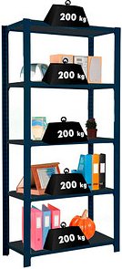 Thumbnail - Simonrack Schwerlastregal OFFICCLICK 5 8425437103513 anthrazit 90,0 x 40,0 x 210,0 cm