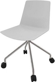 Thumbnail - Quadrifoglio Besucherstuhl Clue grau Kunststoff