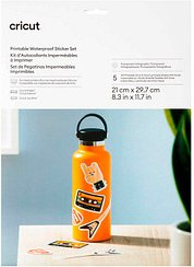 cricut™ bedruckbare Aufkleberfolie für Schneideplotter transparent, 5 St.