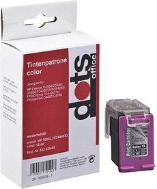 dots color Druckerpatrone kompatibel zu HP 300XL (CC644EE)