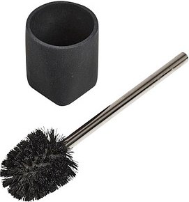 Zeller WC-Garnitur schwarz Kunststoff