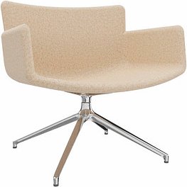 fm Sessel LODUS sand chrom Stoff, 1 St.