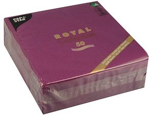 PAPSTAR Servietten lila 3-lagig 40,0 x 40,0 cm, 50 St.