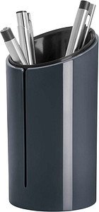 SIGEL Stiftehalter eyestyle® dark grey Acryl 7,0 x 7,0 x 13,5 cm