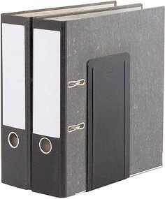 MAUL Buchstützen schwarz 12,0 x 14,0 x 24,0 cm, 2 St.