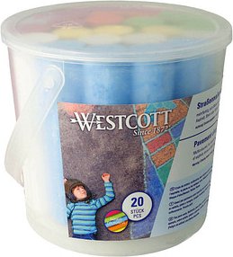 WESTCOTT Straßenmalkreide farbsortiert 20 St.