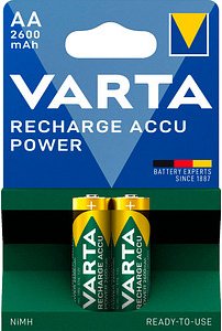 Thumbnail - VARTA Akkus RECHARGE ACCU Power Ni-MH Mignon AA 2.600 mAh, 2 St.