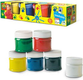 SES Creative® Fingerfarben farbsortiert 4x 150,0 ml, 1 St.