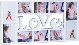 Thumbnail - relaxdays Collage-Bilderrahmen LOVE weiß 72,0 x 36,5 cm, 1 St.