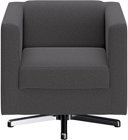 DOMO Collection Sessel BOB grau silber Stoff, 1 St.