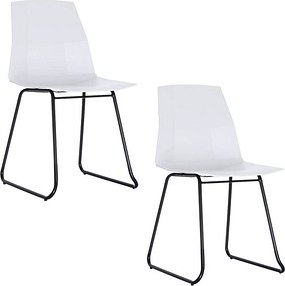 Thumbnail - meet powered by PAPERFLOW Schalenstühle CUBE CHCUBTX2.01.13 weiß Kunststoff, 2 St.