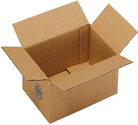 Nestler Wellpapp-Faltkartons 1-wellig braun 27,0 x 18,0 x 18,7 cm Außenmaß, 20 St.