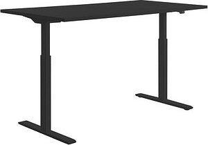 Topstar E-Table elektrisch höhenverstellbarer Schreibtisch schwarz rechteckig, T-Fuß-Gestell schwarz 160,0 x 80,0 cm
