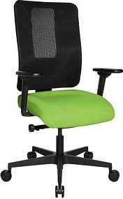 Topstar Bürostuhl Sitness Open X (N) Deluxe, OX300TW2 T350 Stoff grün, Gestell schwarz