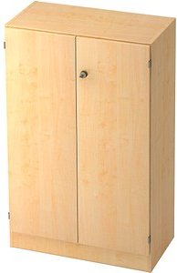 HAMMERBACHER Aktenschrank Haziender, V6550/3/3/SG ahorn 2 Fachböden 80,0 x 42,0 x 127,0 cm