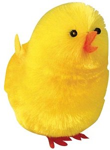 Rayher Dekoartikel gelb Küken aus Seidenchenille, 6 St.