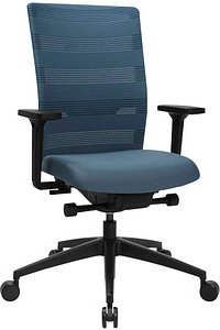 Topstar Bürostuhl Sitness AirWork, PA30O MT6CX6 Stoff blau, Gestell schwarz