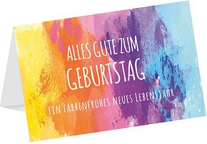 LUMA Geburtstagskarte Farbenmix DIN B6